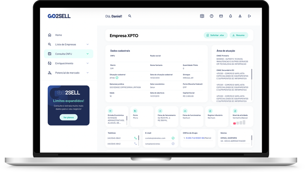 Faça o download de listas de empresas B2B para acelerar sua prospecção segmentada